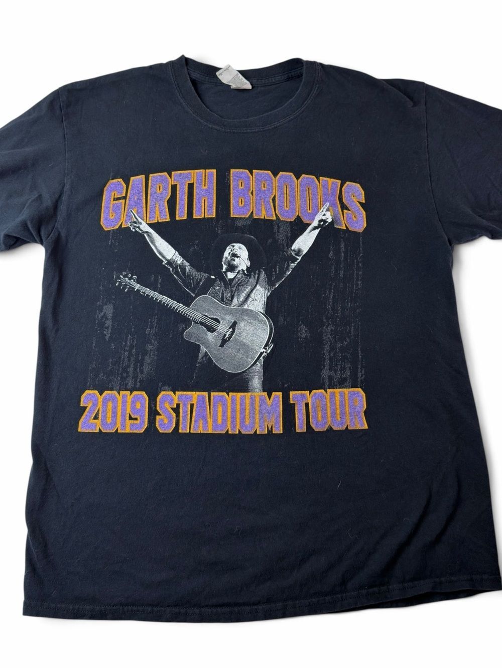 garth brooks 2019 stadium tour concert t shirt black country music tee large